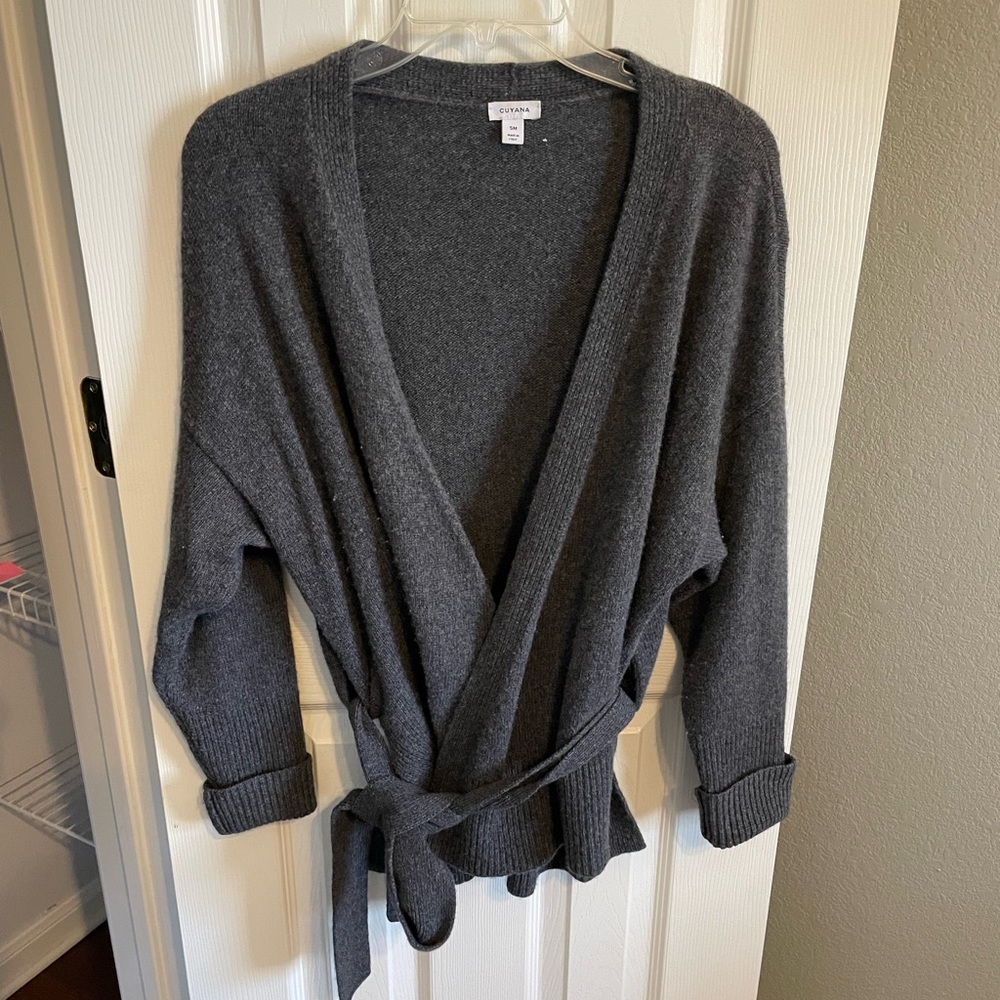 Cuyana Recycled Cashmere Wrap Sweater